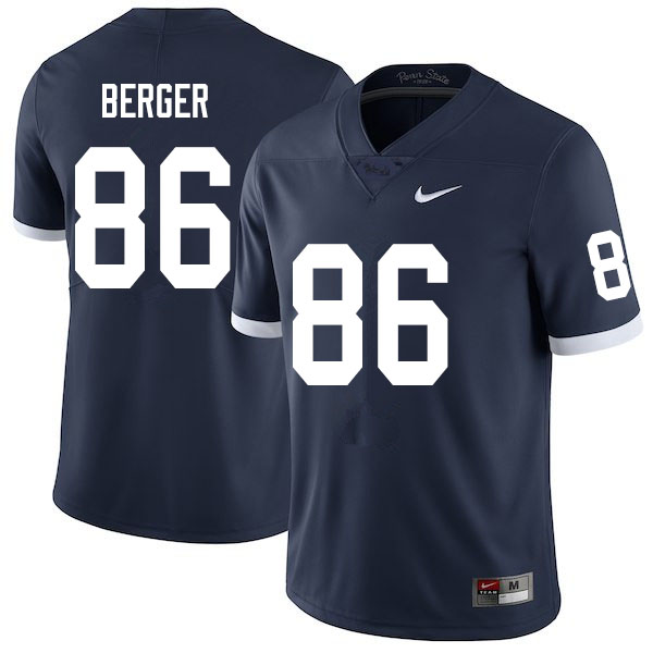 Men #86 Alec Berger Penn State Nittany Lions College Throwback Football Jerseys Sale-Navy